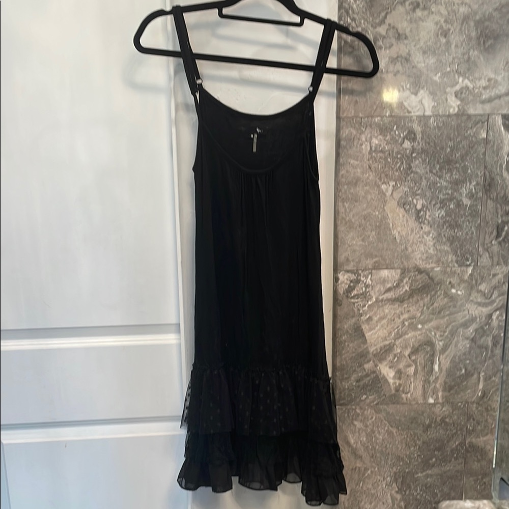 Elegant Black Ruffle Dress